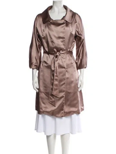 Pre-owned Prada Vintage 2008 Trench Coat In Neutral