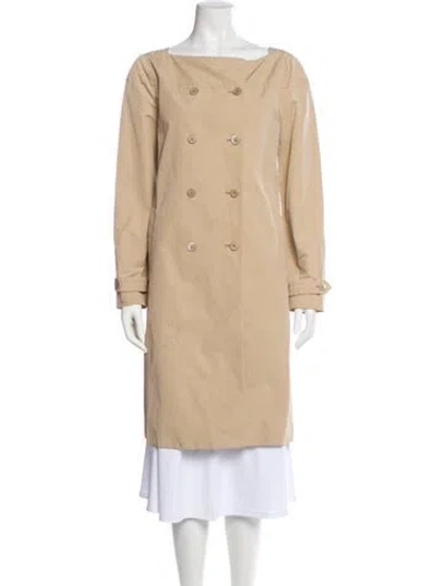 Pre-owned Prada Vintage 2008 Trench Coat In Neutral