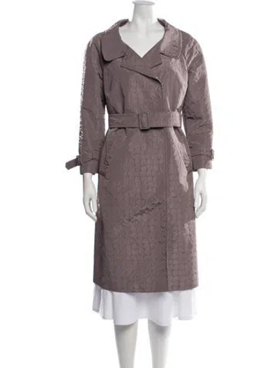 Pre-owned Prada Vintage 2008 Trench Coat In Purple