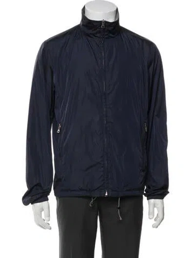 Pre-owned Prada Vintage 2008 Windbreaker In Blue