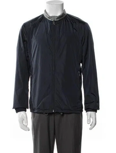 Pre-owned Prada Vintage 2008 Windbreaker In Blue
