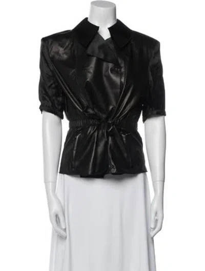 Pre-owned Prada Vintage 2009 Biker Jacket In Black