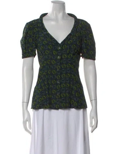 Pre-owned Prada Vintage 2009 Blouse In Green