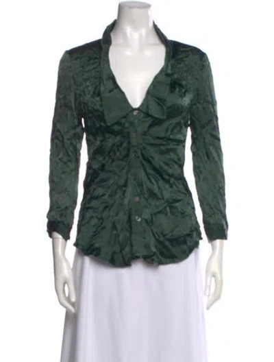 Pre-owned Prada Vintage 2009 Blouse In Green