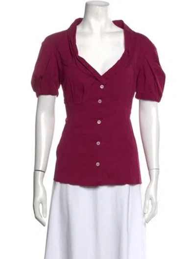 Pre-owned Prada Vintage 2009 Blouse In Purple