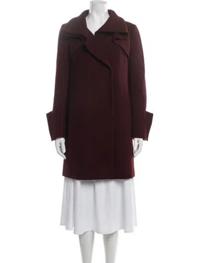 Pre-owned Prada Vintage 2009 Coat In Burgundy