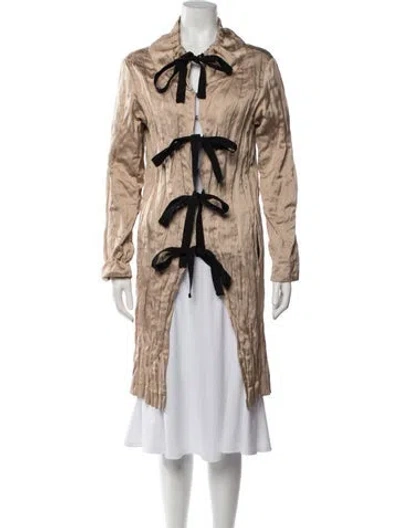 Pre-owned Prada Vintage 2009 Coat In Neutrals