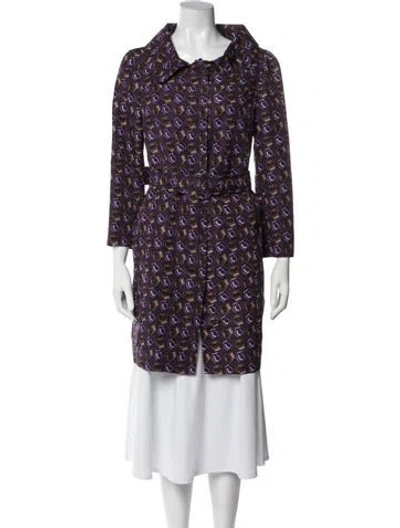 Pre-owned Prada Vintage 2009 Coat In Purple