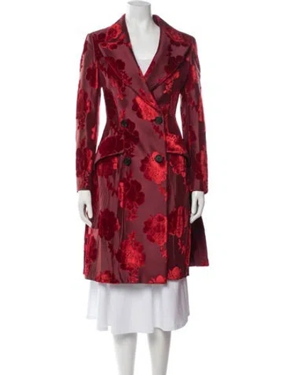 Pre-owned Prada Vintage 2009 Coat In Red
