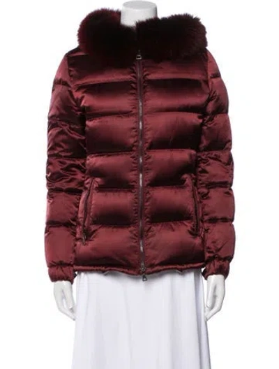 Pre-owned Prada Vintage 2009 Down Jacket In Burgundy