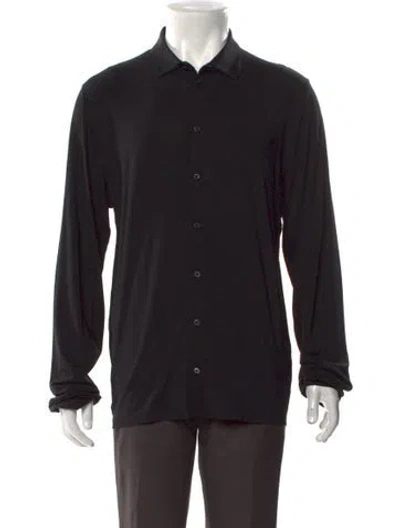 Pre-owned Prada Vintage 2009 Dress Shirt In Black
