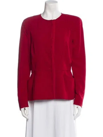 Pre-owned Prada Vintage 2009 Evening Jacket In Red