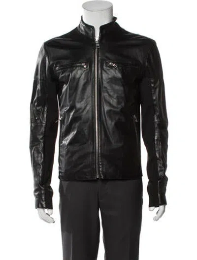 Pre-owned Prada Vintage 2009 Moto Jacket In Black