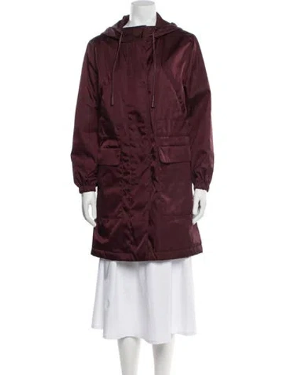 Pre-owned Prada Vintage 2009 Parka In Burgundy