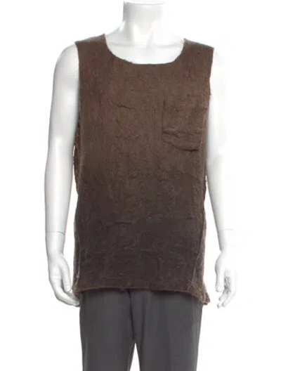 Pre-owned Prada Vintage 2009 Sweater Vest In Brown