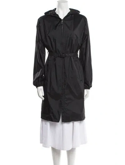 Pre-owned Prada Vintage 2009 Trench Coat In Black