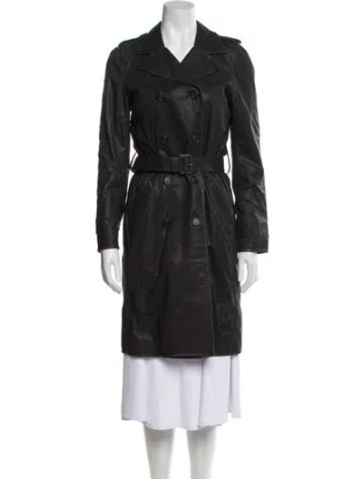 Pre-owned Prada Vintage 2009 Trench Coat In Black