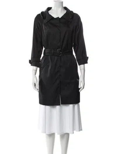 Pre-owned Prada Vintage 2009 Trench Coat In Black