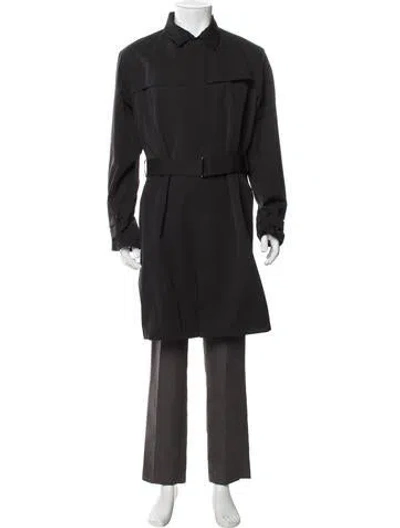 Pre-owned Prada Vintage 2009 Trench Coat In Black