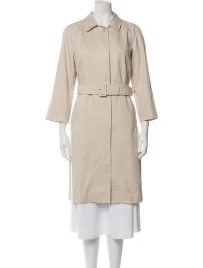 Pre-owned Prada Vintage 2009 Trench Coat W/ Tags In Neutrals