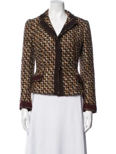 Pre-owned Prada Vintage 2010 Blazer In Brown