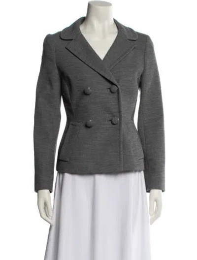 Pre-owned Prada Vintage 2010 Blazer In Gray