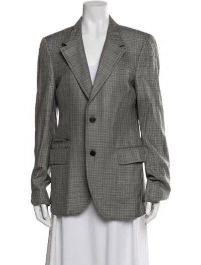 Pre-owned Prada Vintage 2010 Blazer In Gray