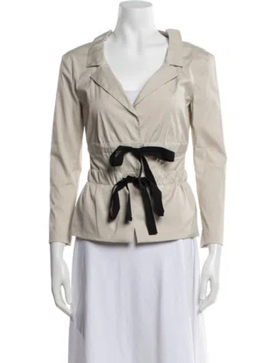 Pre-owned Prada Vintage 2010 Blazer In Neutrals