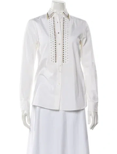 Pre-owned Prada Vintage 2010 Blouse In White