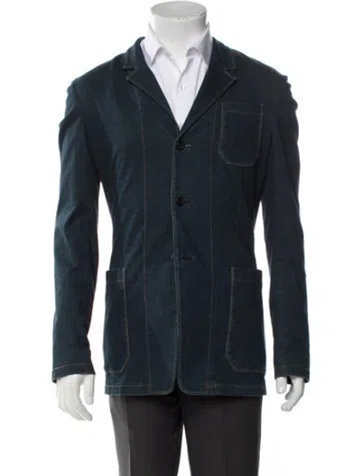 Pre-owned Prada Vintage 2010 Coat In Blue