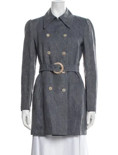 Pre-owned Prada Vintage 2010 Coat In Blue