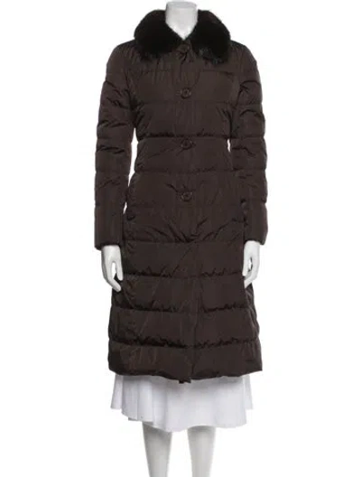 Pre-owned Prada Vintage 2010 Down Coat In Brown
