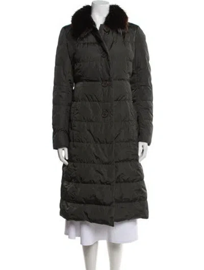Pre-owned Prada Vintage 2010 Down Coat In Gray