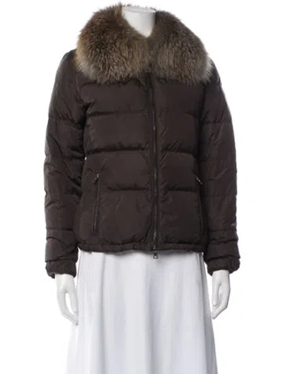 Pre-owned Prada Vintage 2010 Down Jacket In Brown