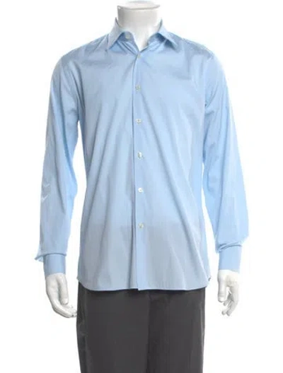 Pre-owned Prada Vintage 2010 Dress Shirt In Blue