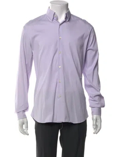 Pre-owned Prada Vintage 2010 Dress Shirt In Purple