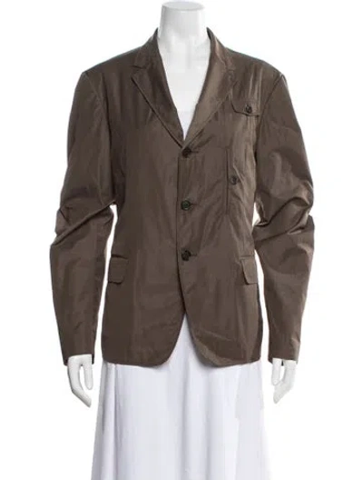 Pre-owned Prada Vintage 2010 Overcoat In Brown