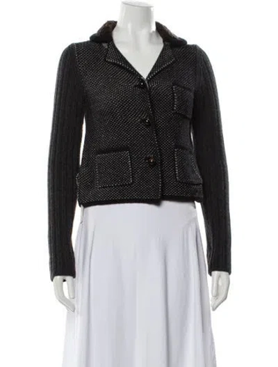 Pre-owned Prada Vintage 2010 Sweater In Gray
