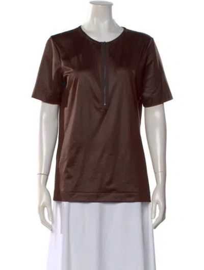 Pre-owned Prada Vintage 2010 Top In Brown