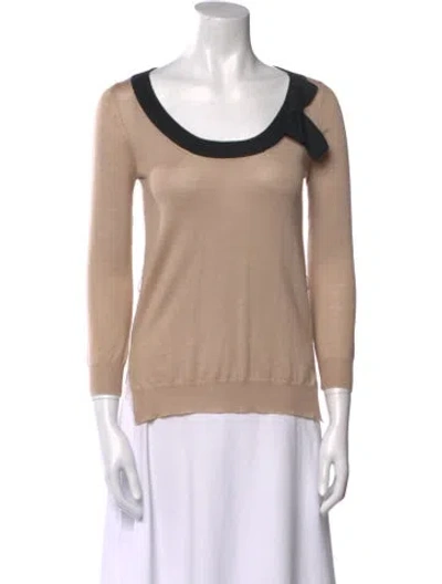 Pre-owned Prada Vintage 2010 Top In Neutral