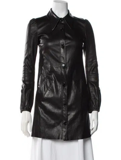 Pre-owned Prada Vintage 2010 Trench Coat In Black