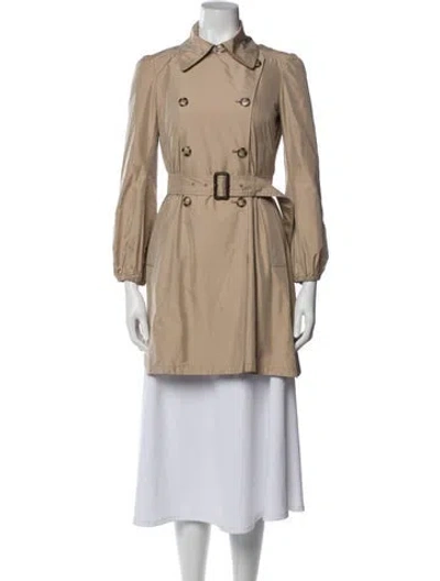 Pre-owned Prada Vintage 2010 Trench Coat In Neutral