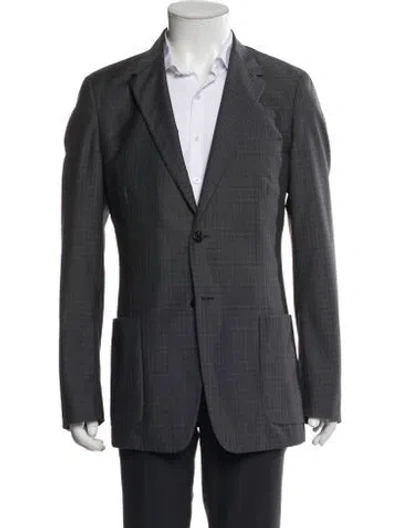 Pre-owned Prada Vintage 2011 Blazer In Gray
