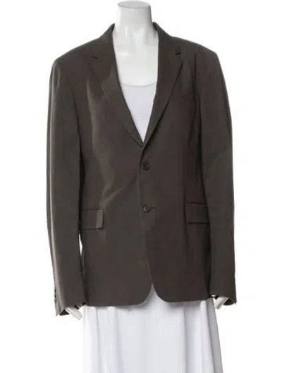Pre-owned Prada Vintage 2011 Blazer In Gray
