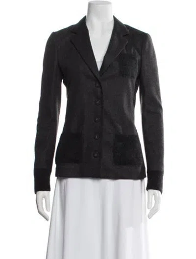 Pre-owned Prada Vintage 2011 Blazer In Gray