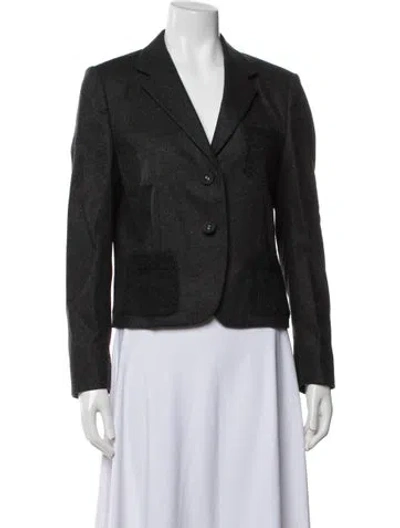 Pre-owned Prada Vintage 2011 Blazer In Gray