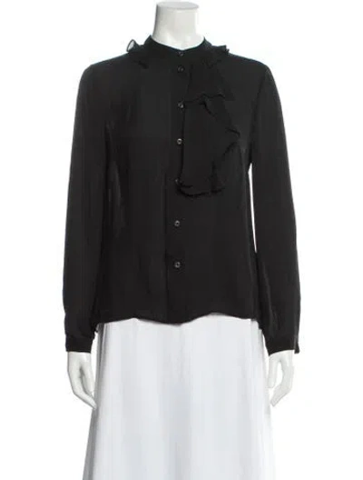Pre-owned Prada Vintage 2011 Blouse In Black