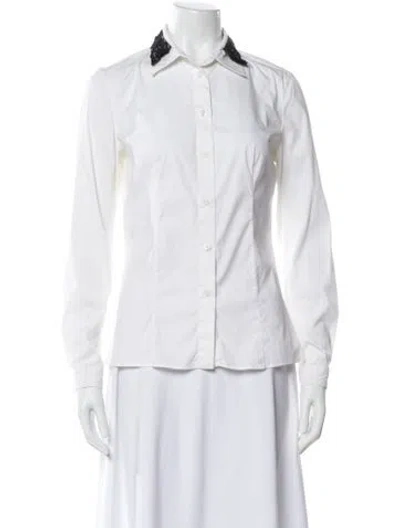 Pre-owned Prada Vintage 2011 Blouse In White