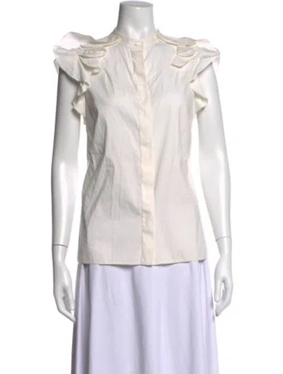 Pre-owned Prada Vintage 2011 Blouse In White