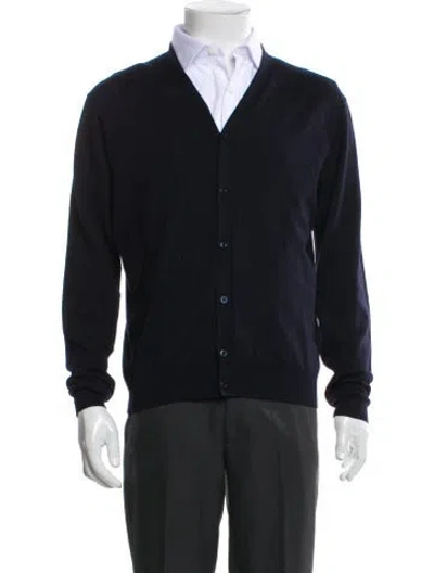 Pre-owned Prada Vintage 2011 Cardigan In Blue